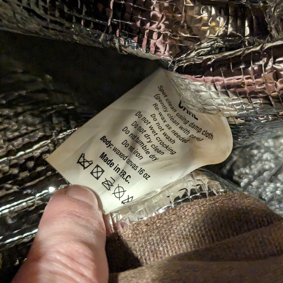 ASEBBO Insulated Lunch Bag 10L Waxed Canvas and Leather Cool Crossbody Bag - Picture 10 of 15